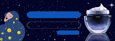 睡眠面膜电商淘宝banner图背景