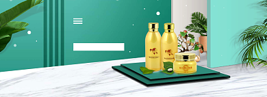 清新520美妆新品促销banner背景