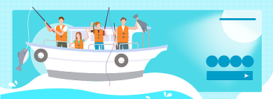 海货鱼干淘宝电商banner图背景