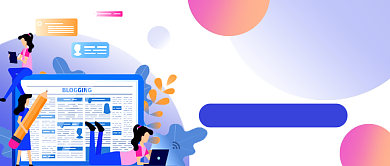 蓝色卡通亮眼简历求职公众号首图背景