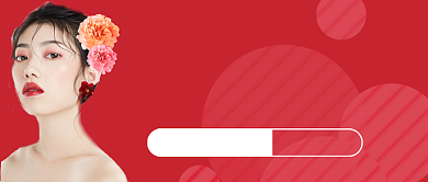 红色专业整形美容公众号首图背景