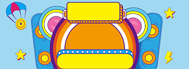 亲子节海报banner模板背景