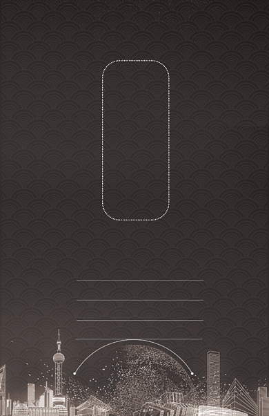 深棕色简约工作证模板背景