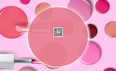 粉色化妆品名片模板背景