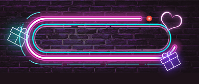 霓虹灯开业优惠促销新媒体配图背景