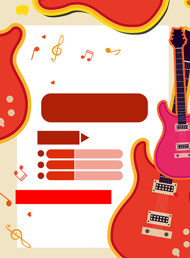 乐器直播间送印刷海报背景