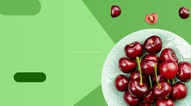 生鲜水果代金券绿色清新手机横图背景