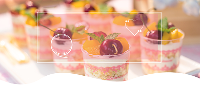 甜点预定春季味蕾背景