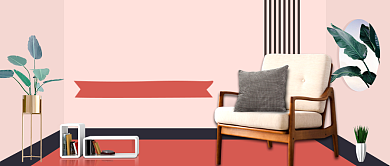 春季家装期盼新家背景