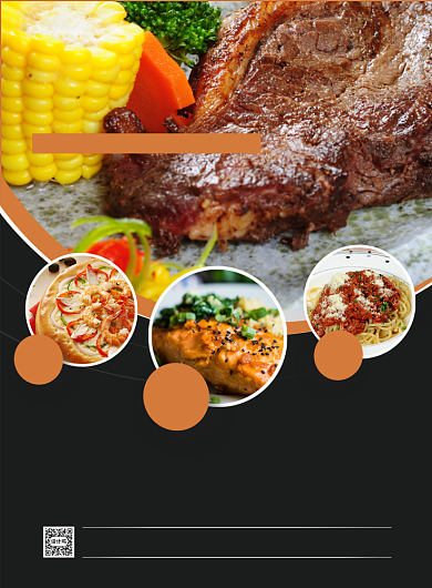 时尚风牛排西餐厅菜单宣传海报背景