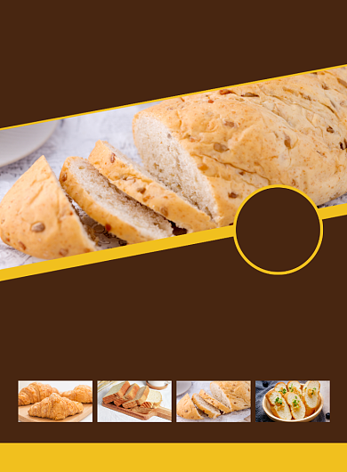 烘焙面包促销活动印刷海报背景