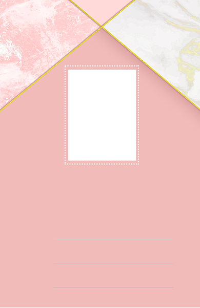 粉色小清新工作证模板背景