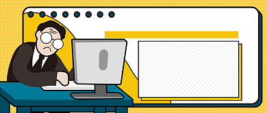 摆摊搞笑创意新媒体首图背景