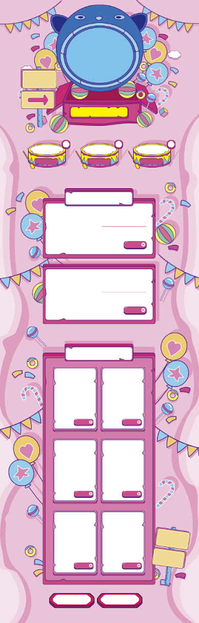 可爱卡通618钜惠电商首页背景