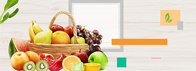 水果促销模版banner背景