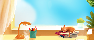 毕业季感谢信创意卡通公众号首图背景