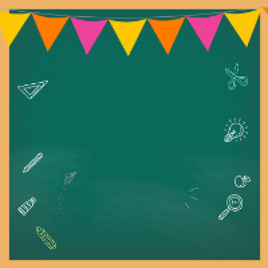 高考必胜手绘插画公众号次图背景