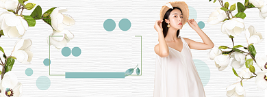 女装春季上新banner背景