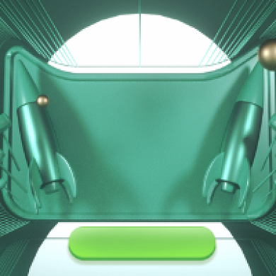 618狂欢促销绿色大气公众号次图背景