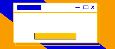 蓝黄简约公司通知公众号首图背景