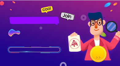 精英招募手绘插画手机横图背景