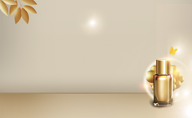 简约护肤品名片模板背景