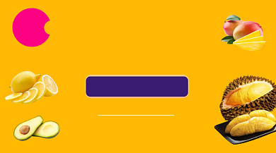 每日鲜果超市促销黄色清新手机横图背景