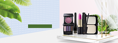 清新风格五一化妆品促销banner背景