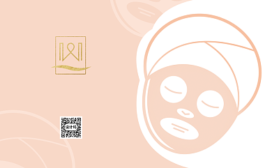 卡通美容名片模板背景