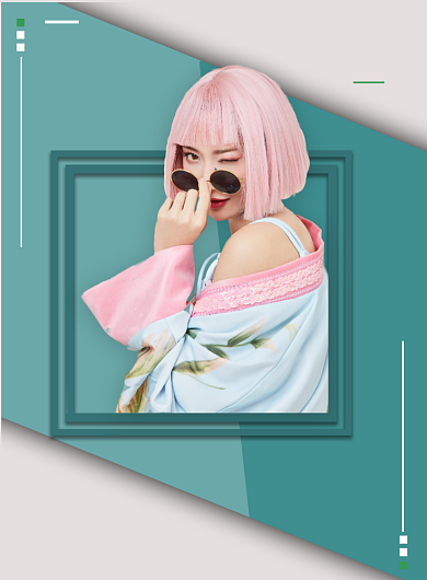 春季尚新印刷海报背景