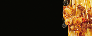 黑色烧烤食物优惠券背景