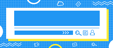 撞色创意线条求职秘籍公众号首图背景