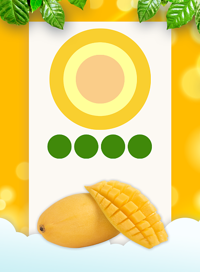 新鲜芒果水果促销海报背景