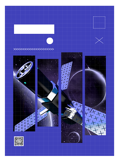 紫色扁平化时尚全国科技工作者日海报背景