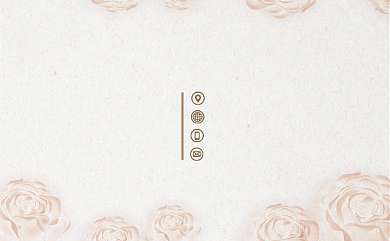 卡通鲜花名片模板背景