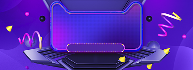 蓝色调五一商品大促banner背景