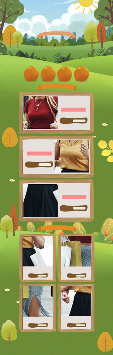 卡通风格五一女装优惠电商首页背景