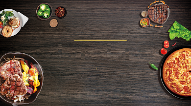 西餐美食大气简约手机横图背景