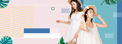 女装连衣裙海报banner背景