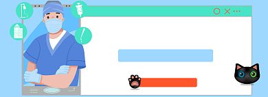 宠物就医咨询淘宝电商banner图背景