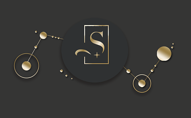 黑色时尚简约名片背景