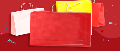 618年中大促红色创意新媒体配图背景