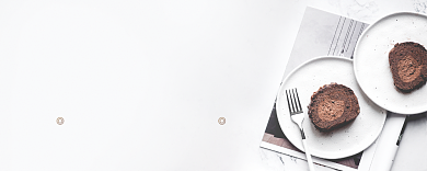 简约蛋糕甜品优惠券背景