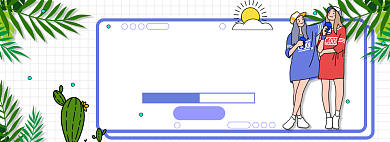 夏季穿着搭配淘宝电商banner图背景