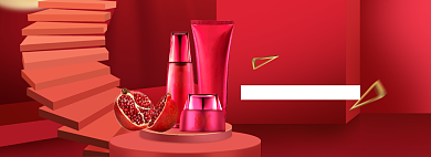 美妆促销海报banner背景