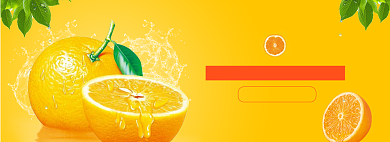 鲜橙尝鲜海报banner模板背景