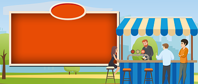 摆摊经济打工不如摆摊公众号背景