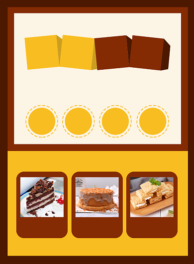 甜品蛋糕促销宣传广告印刷海报背景