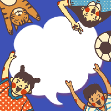 六一童年记忆卡通可爱公众号次图背景