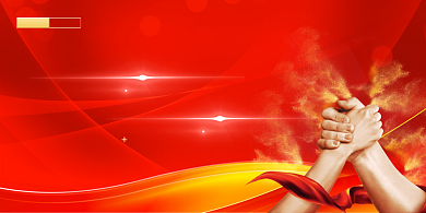 红色高端一手抓经济一手抓防疫展板背景